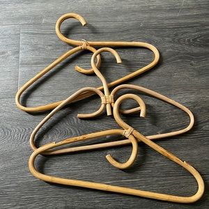 SOLD Vintage rattan hangers